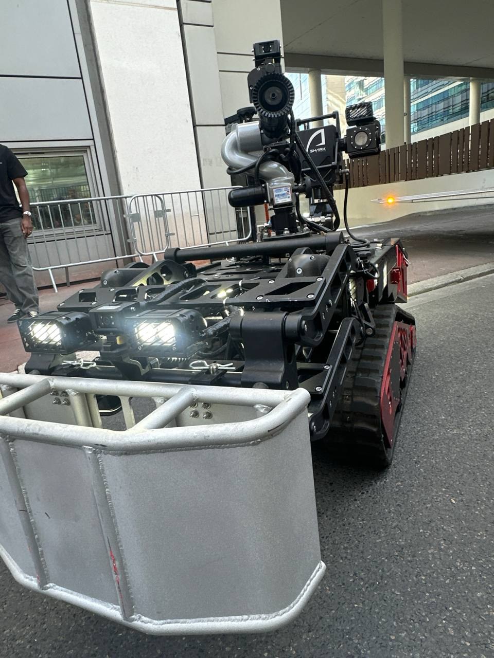 Robot d'intervention présenté lors des portes ouvertes des pompiers de Levallois-Perret